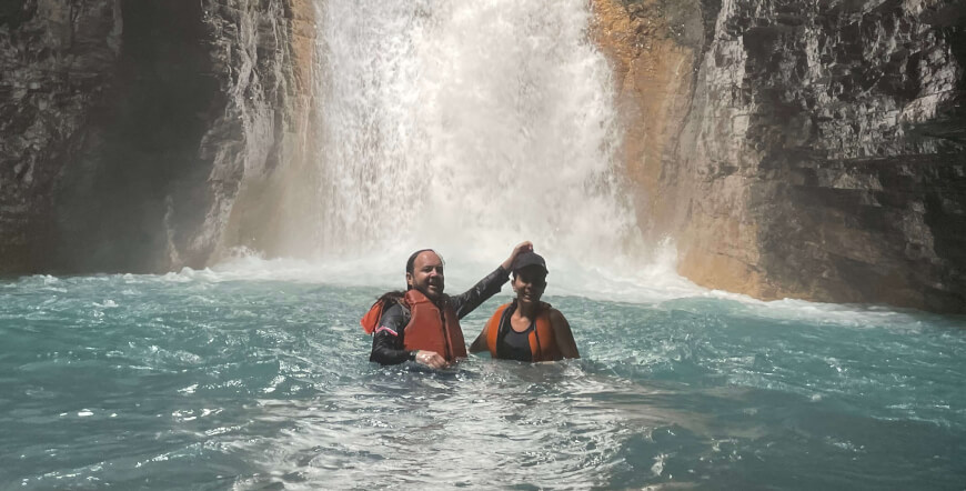 Wet & Wild Combo La Leona Waterfall Trek - Colorado River Tubing