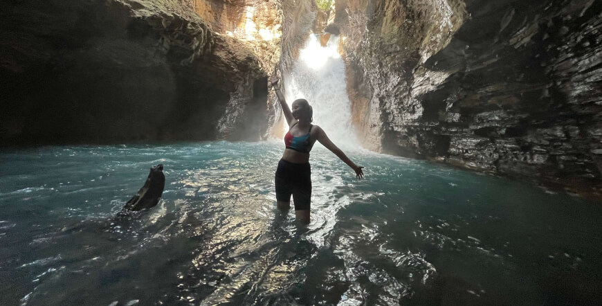 Wet & Wild Combo La Leona Waterfall Trek - Colorado River Tubing